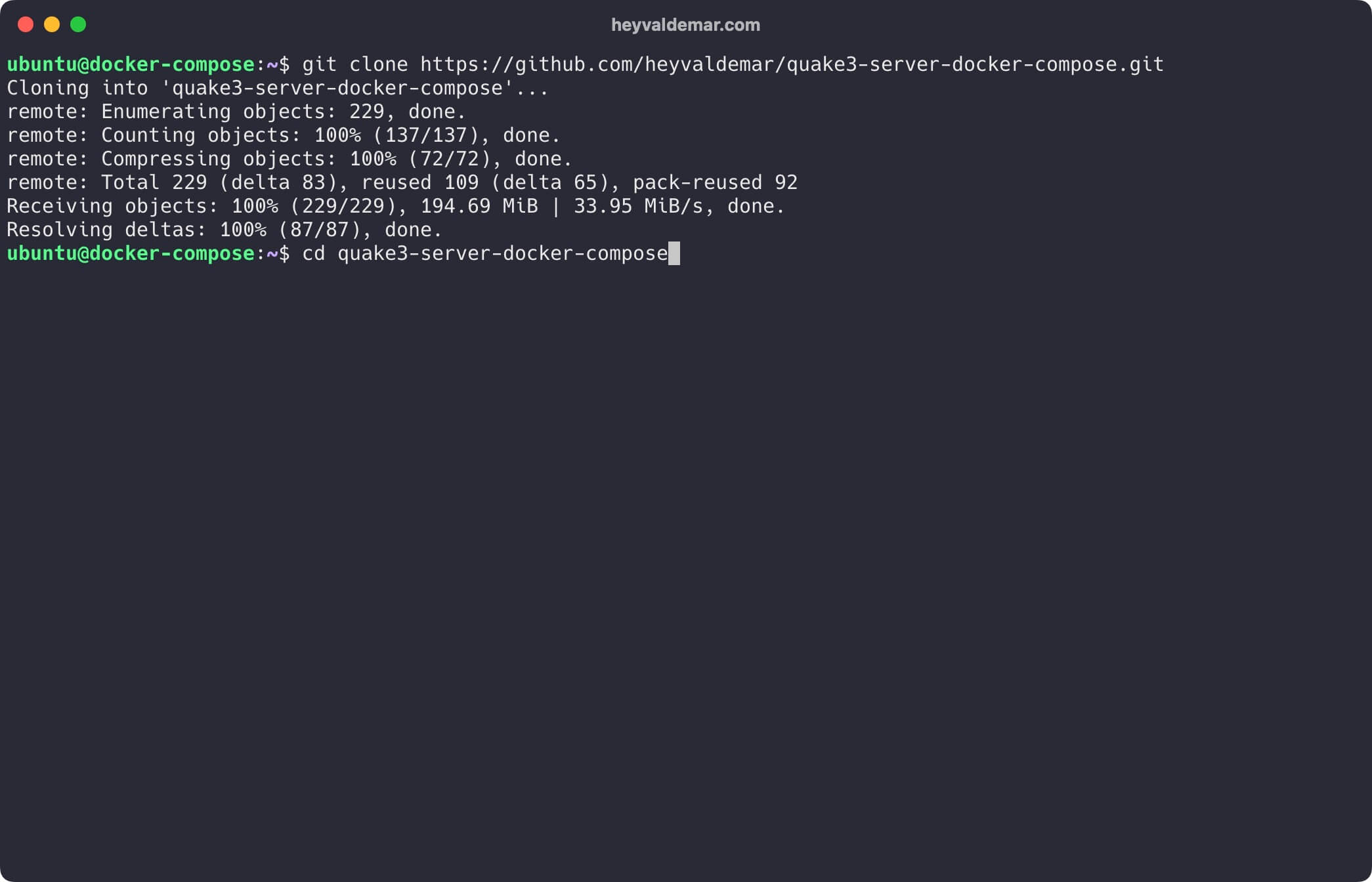Install Quake 3 Server Using Docker Compose