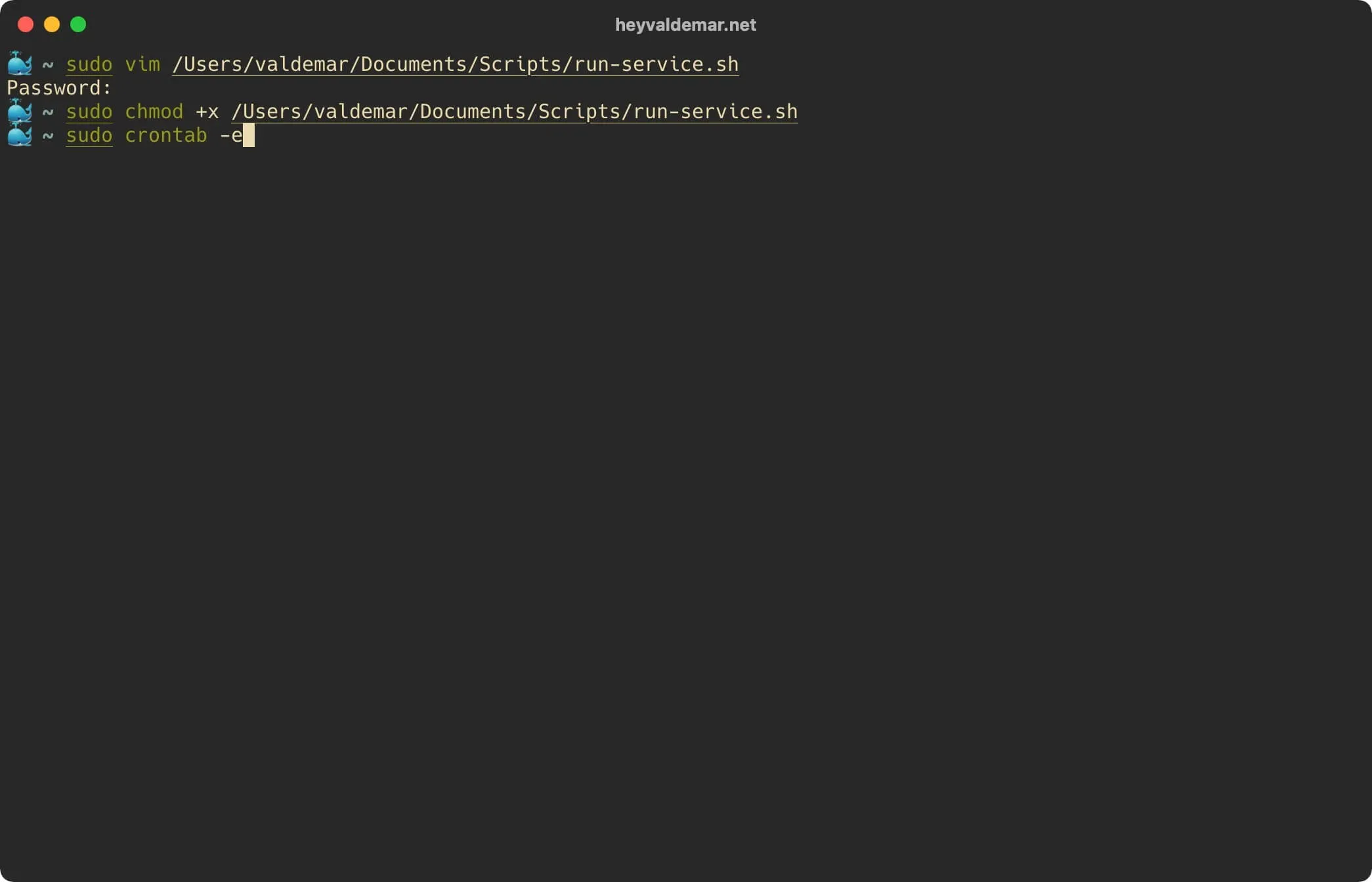 Auto-run Scripts when macOS Boots - Step 6