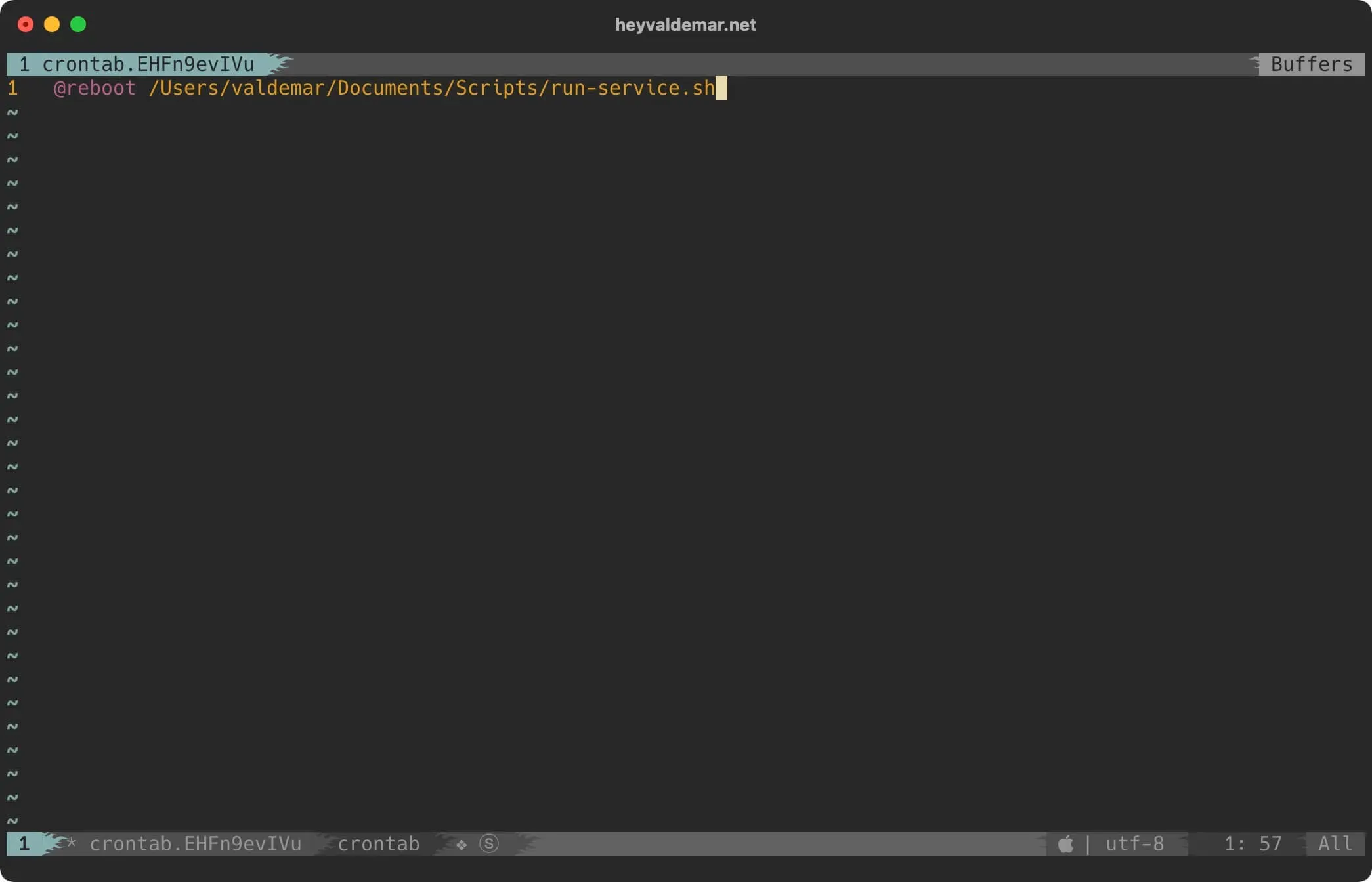 Auto-run Scripts when macOS Boots - Step 7