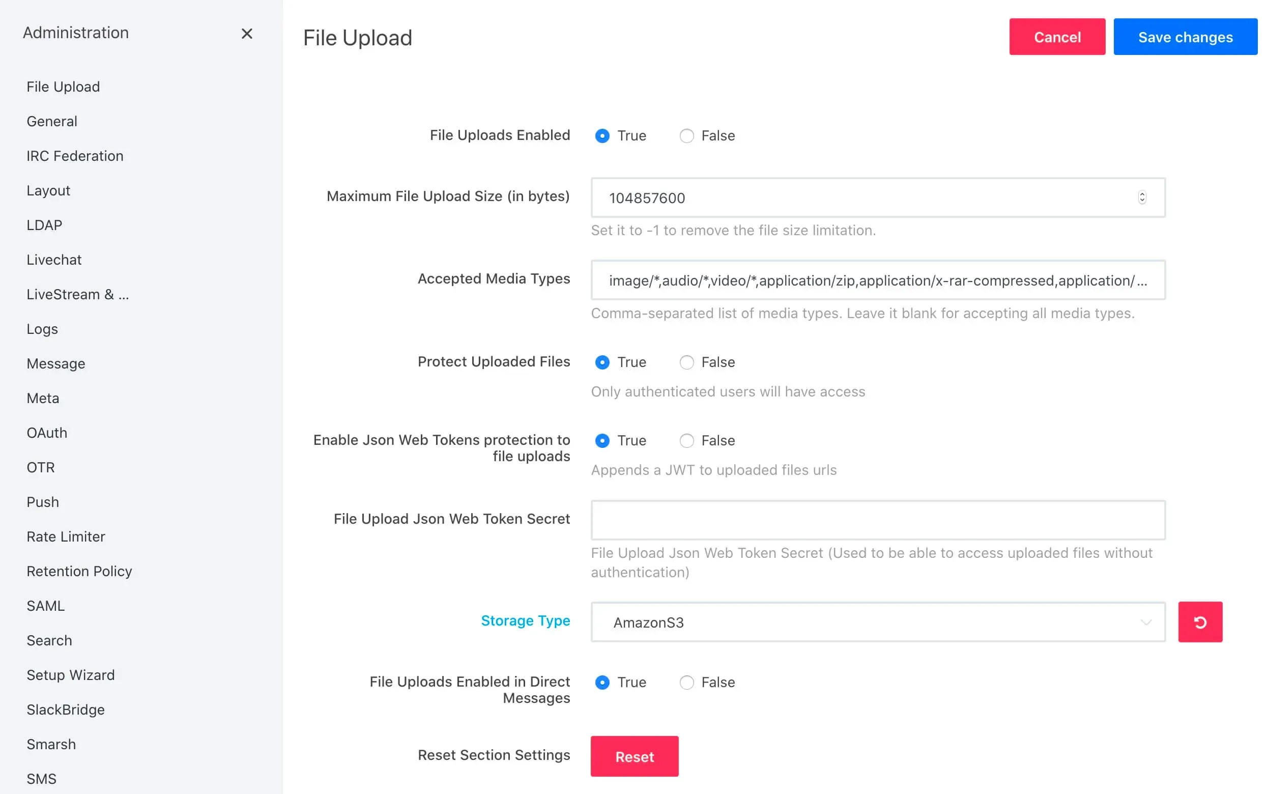 Configure Amazon S3 for Rocket.Chat File Sharing - Step 23