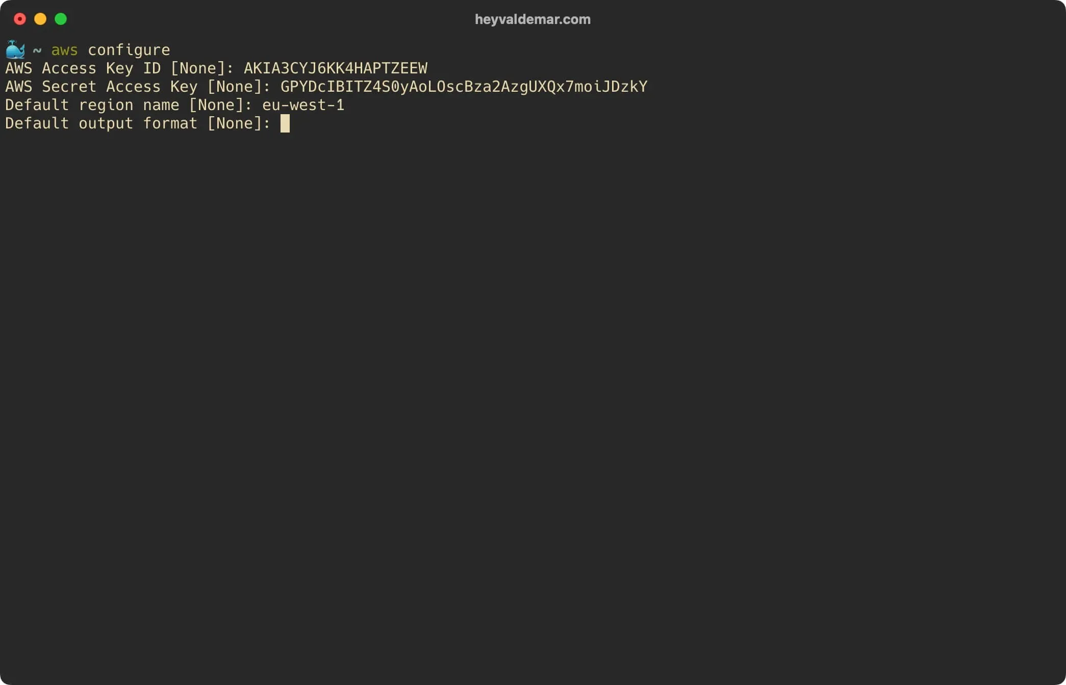 Configure AWS CLI - Step 12