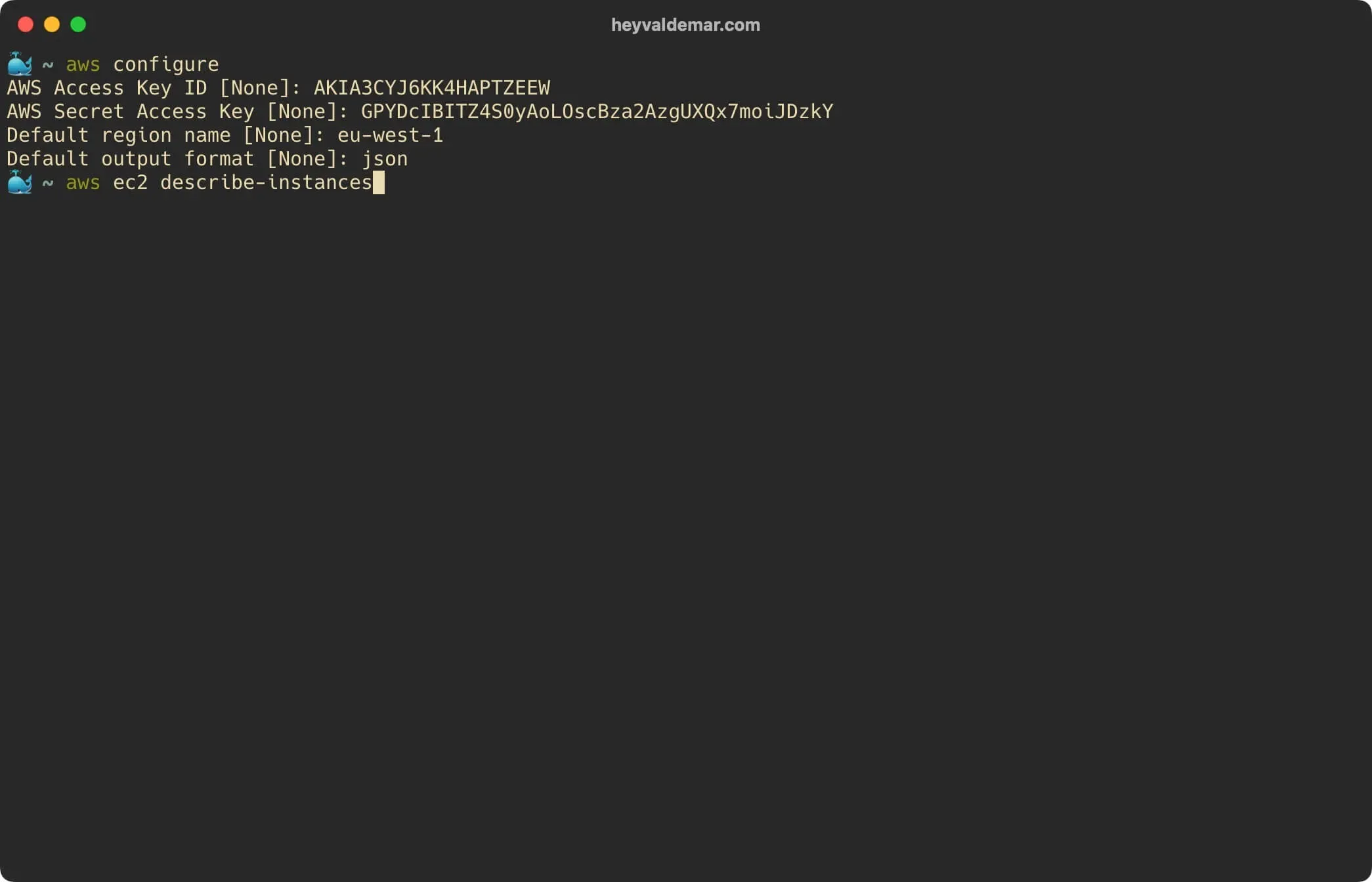 Configure AWS CLI - Step 13