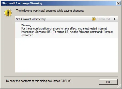 Configure Exchange Server 2010 - Step 165