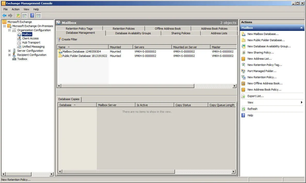 Configure Exchange Server 2010 - Step 2