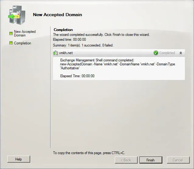 Configure Exchange Server 2010 - Step 20