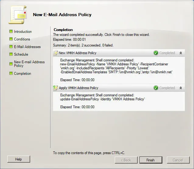 Configure Exchange Server 2010 - Step 38