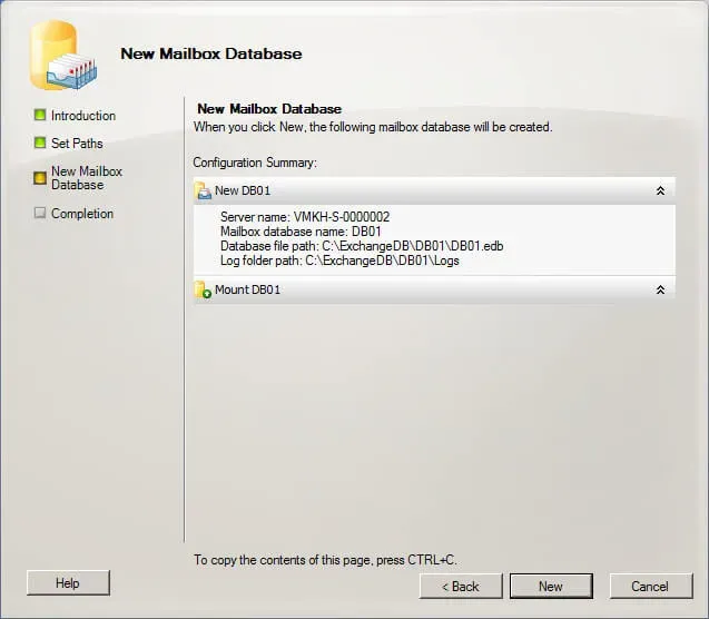 Configure Exchange Server 2010 - Step 7