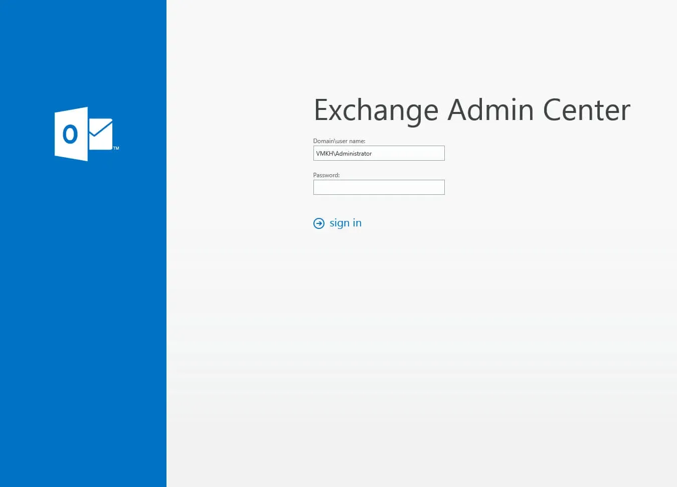 Configure Exchange Server 2016 - Step 1