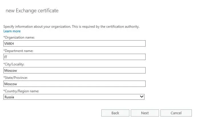 Configure Exchange Server 2016 - Step 135