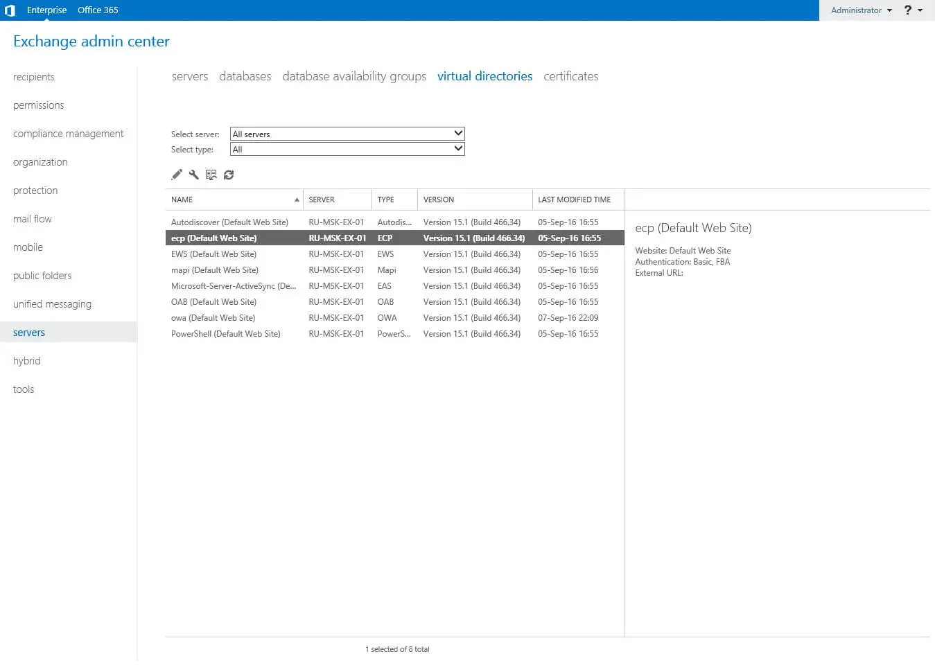 Configure Exchange Server 2016 - Step 183