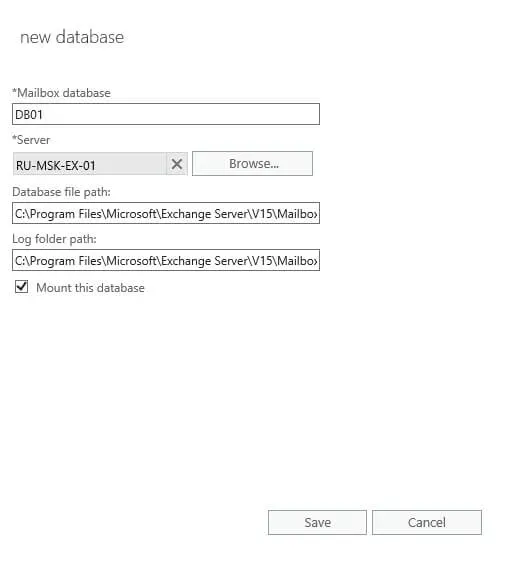 Configure Exchange Server 2016 - Step 6