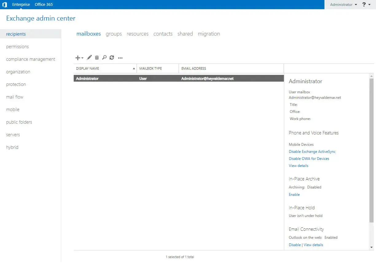 Configure Exchange Server 2019 - Step 1