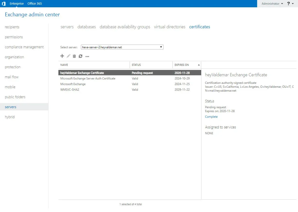Configure Exchange Server 2019 - Step 132