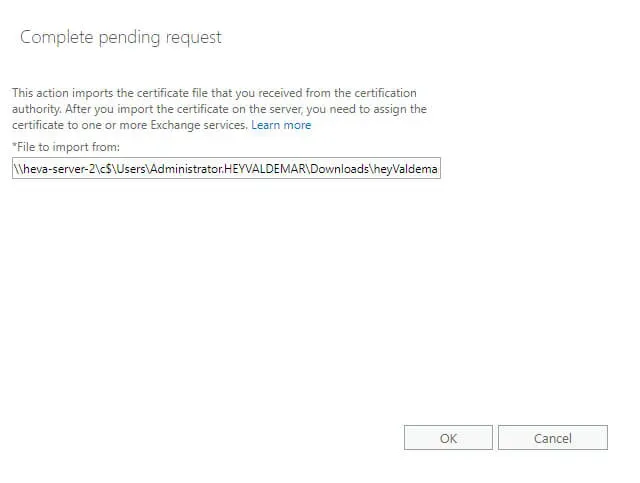 Configure Exchange Server 2019 - Step 162
