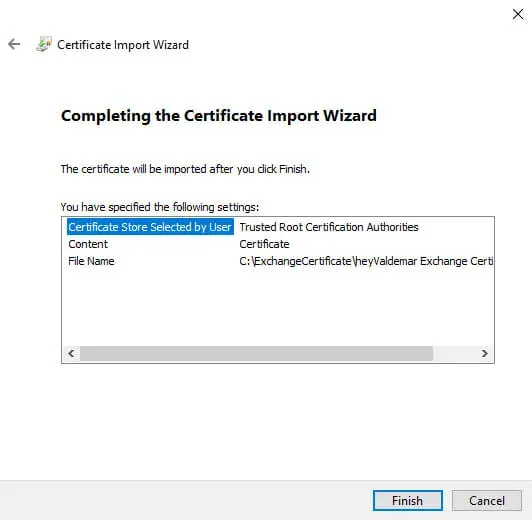 Configure Exchange Server 2019 - Step 214