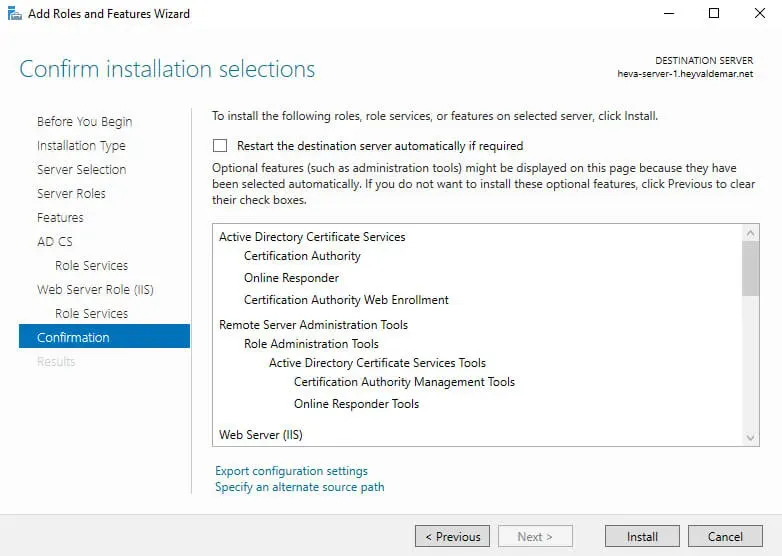 Configure Exchange Server 2019 - Step 87