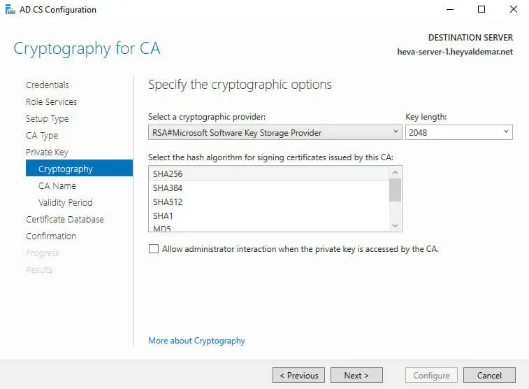 Configure Exchange Server 2019 - Step 95