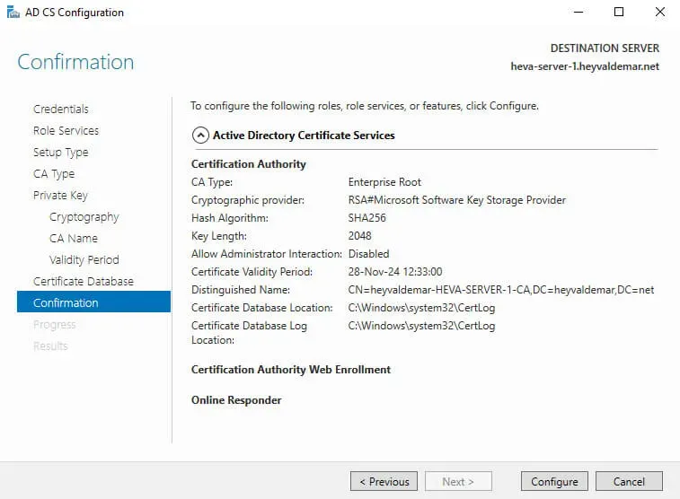 Configure Exchange Server 2019 - Step 99