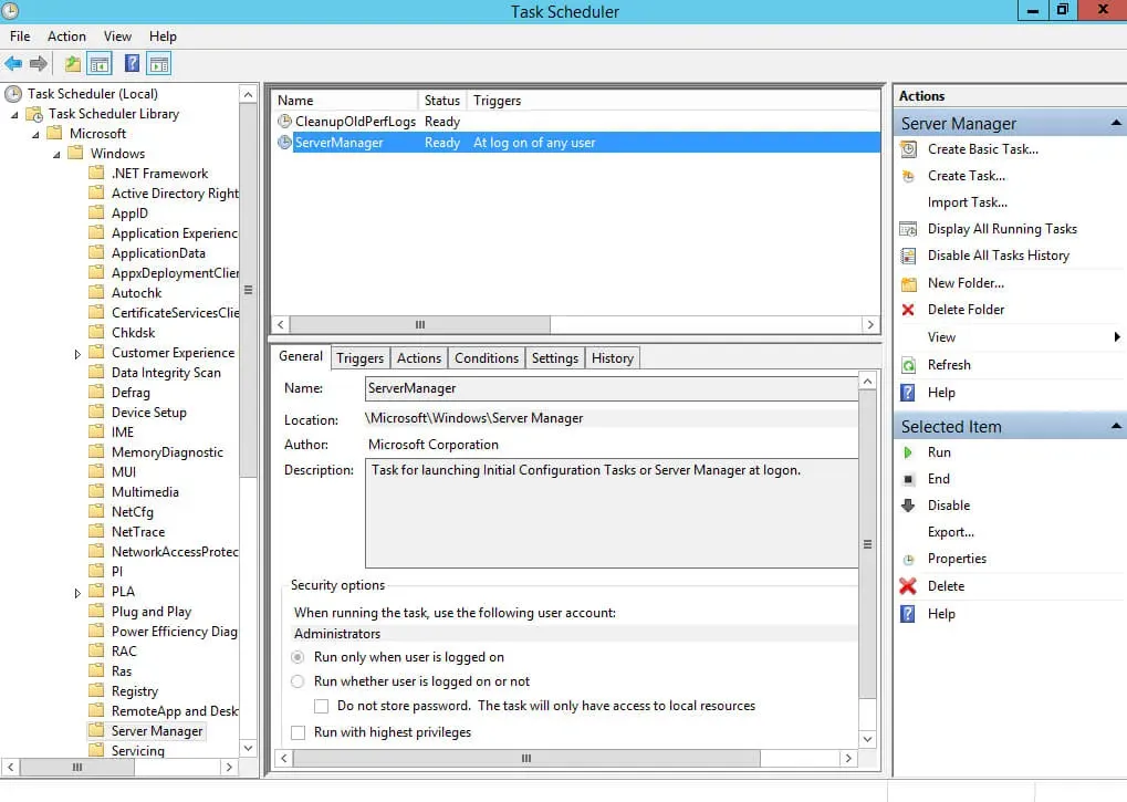 Disable Server Manager Autostart in Windows Server 2012 R2 - Step 4