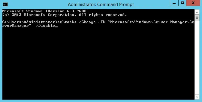 Disable Server Manager Autostart in Windows Server 2012 R2 - Step 6