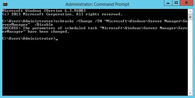 Disable Server Manager Autostart in Windows Server 2012 R2 - Step 7