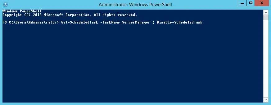 Disable Server Manager Autostart in Windows Server 2012 R2 - Step 9