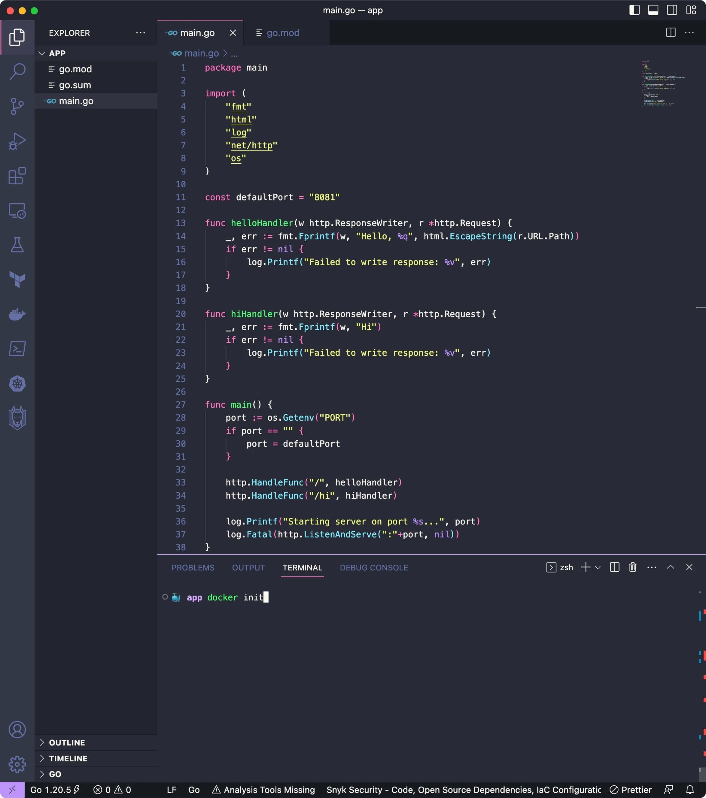 Docker Init The Future of Easy Project Initialization - Step 1