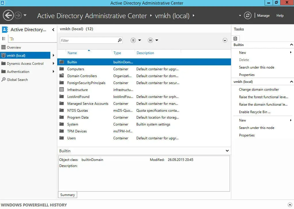 Enable the Active Directory Recycle Bin in Windows Server 2012 R2 - Step 5