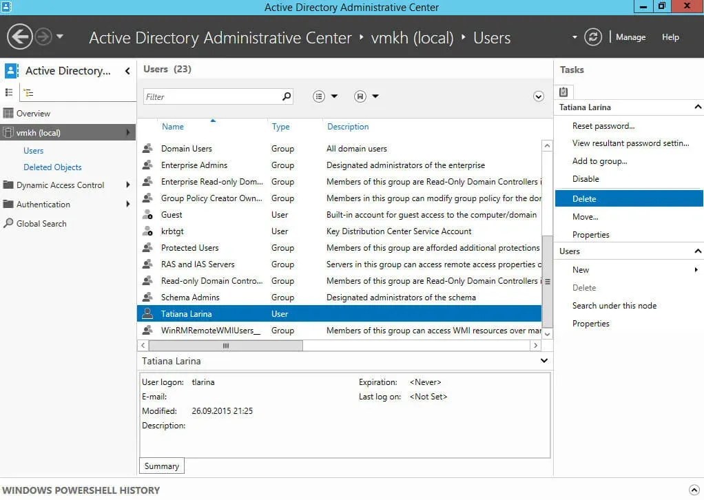 Enable the Active Directory Recycle Bin in Windows Server 2012 R2 - Step 7