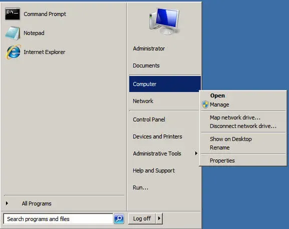 Install Active Directory Domain Services on Windows Server 2008 R2 - Step 1