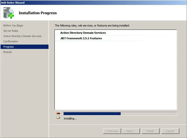 Install Active Directory Domain Services on Windows Server 2008 R2 - Step 22