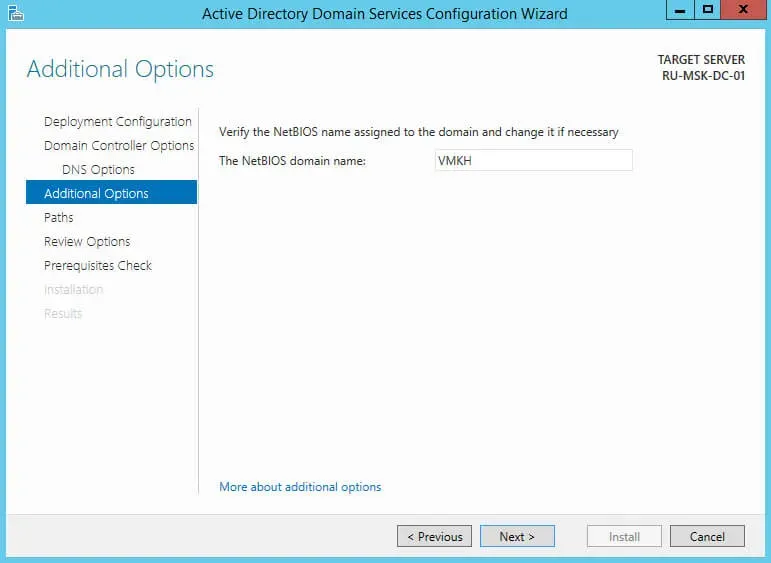 Install Active Directory Domain Services on Windows Server 2012 R2 - Step 29