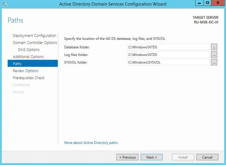 Install Active Directory Domain Services on Windows Server 2012 R2 - Step 30