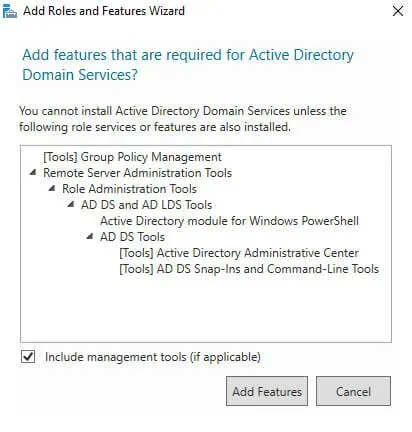 Install Active Directory Domain Services on Windows Server 2019 - Step 18
