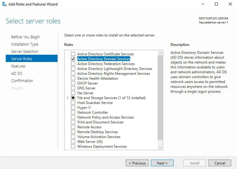 Install Active Directory Domain Services on Windows Server 2019 - Step 19