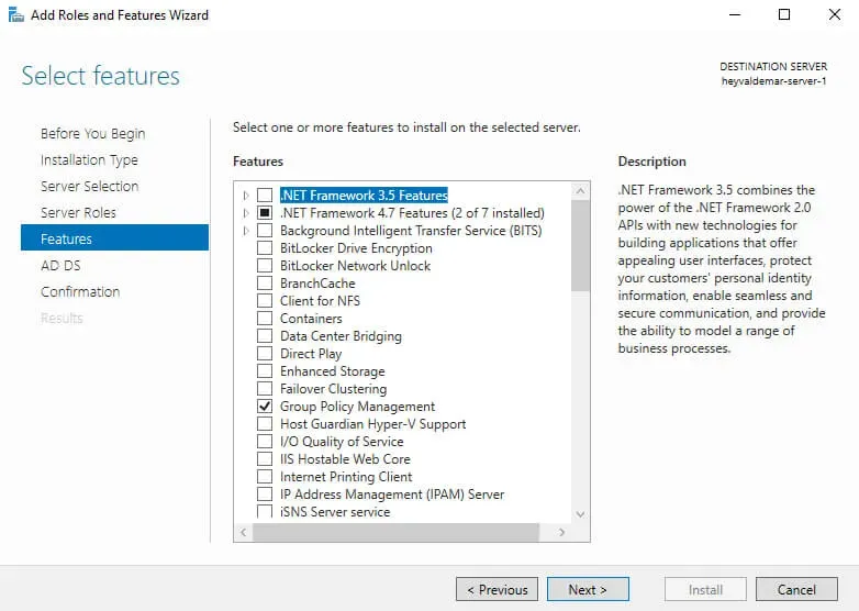 Install Active Directory Domain Services on Windows Server 2019 - Step 20
