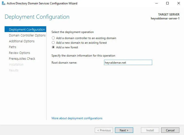 Install Active Directory Domain Services on Windows Server 2019 - Step 25