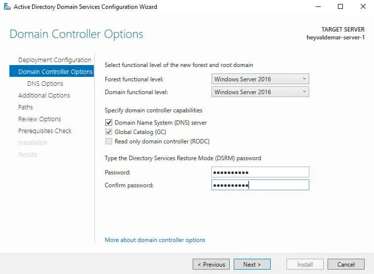 Install Active Directory Domain Services on Windows Server 2019 - Step 26