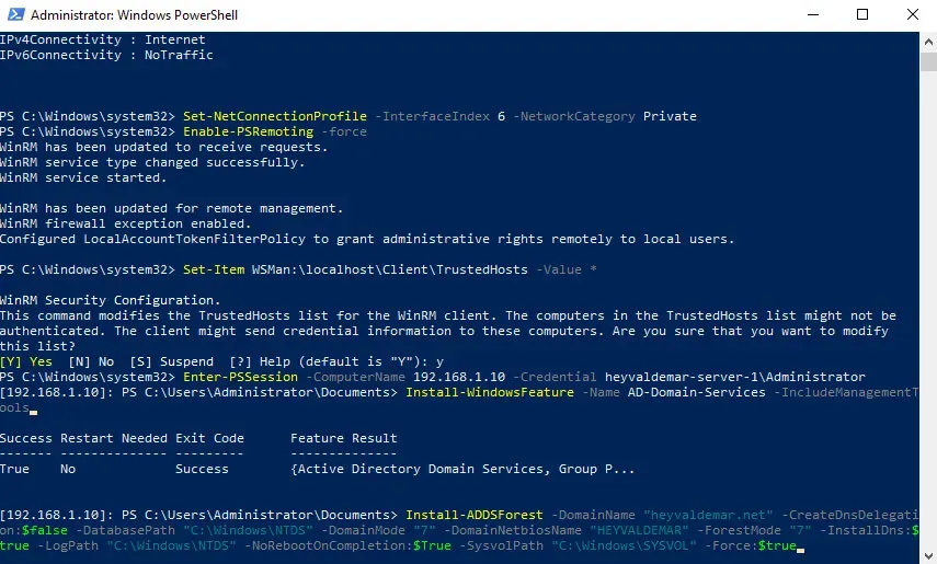 Install Active Directory Domain Services on Windows Server 2019 Server Core - Step 21