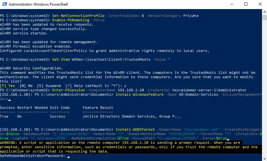 Install Active Directory Domain Services on Windows Server 2019 Server Core - Step 22