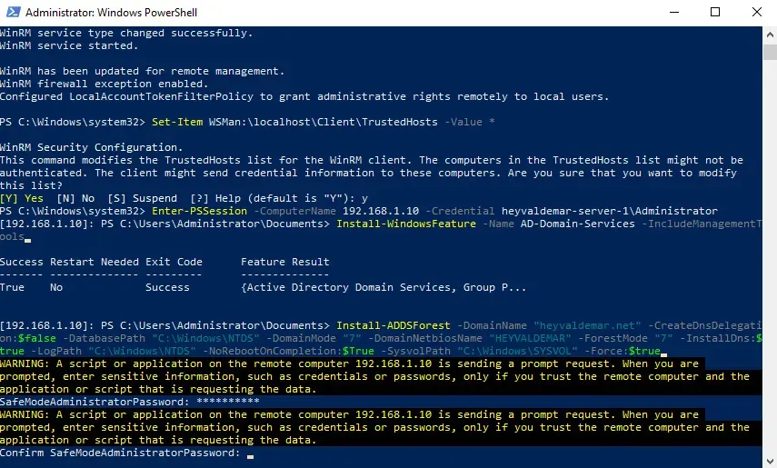 Install Active Directory Domain Services on Windows Server 2019 Server Core - Step 23