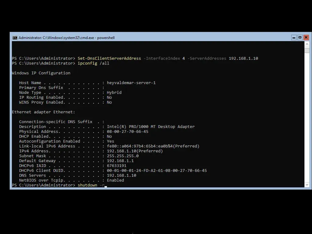 Install Active Directory Domain Services on Windows Server 2019 Server Core - Step 26