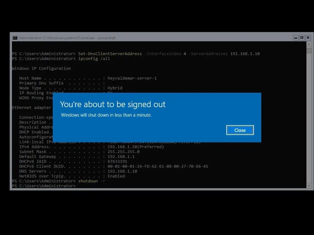 Install Active Directory Domain Services on Windows Server 2019 Server Core - Step 27