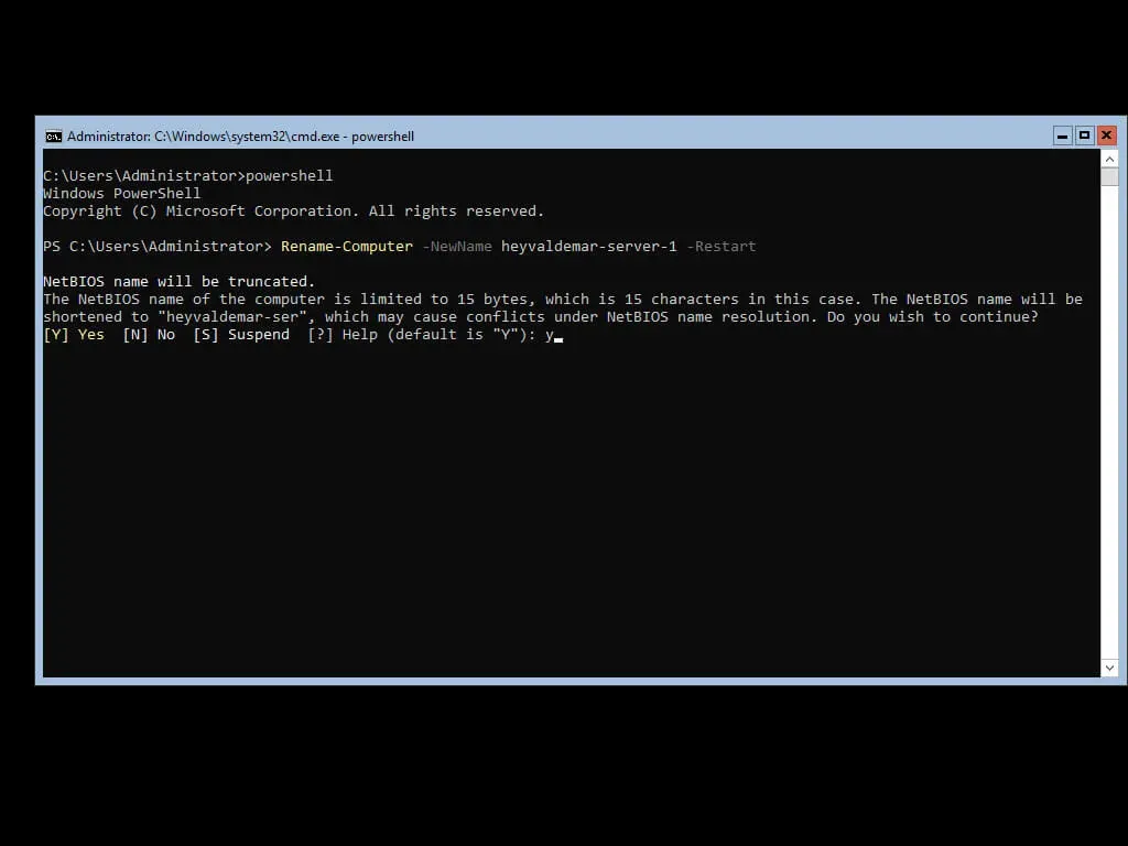 Install Active Directory Domain Services on Windows Server 2019 Server Core - Step 3