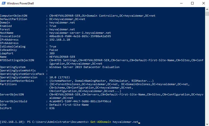 Install Active Directory Domain Services on Windows Server 2019 Server Core - Step 32