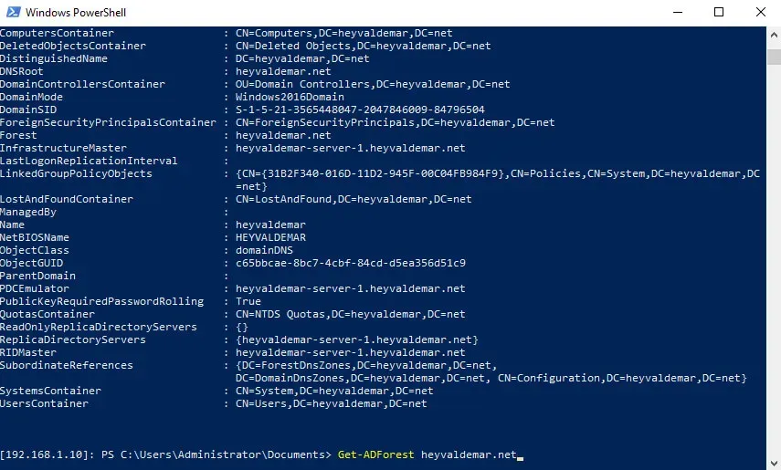 Install Active Directory Domain Services on Windows Server 2019 Server Core - Step 33