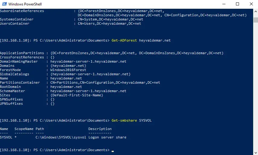 Install Active Directory Domain Services on Windows Server 2019 Server Core - Step 35