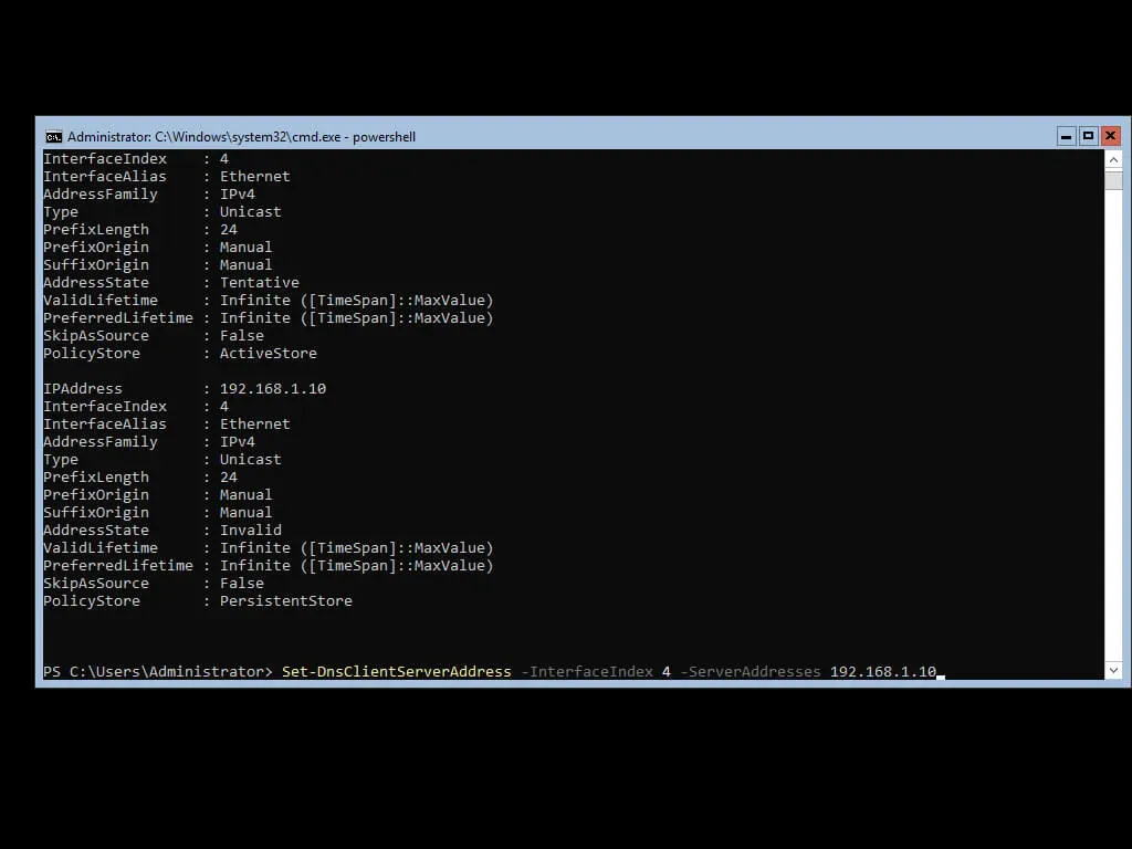 Install Active Directory Domain Services on Windows Server 2019 Server Core - Step 8