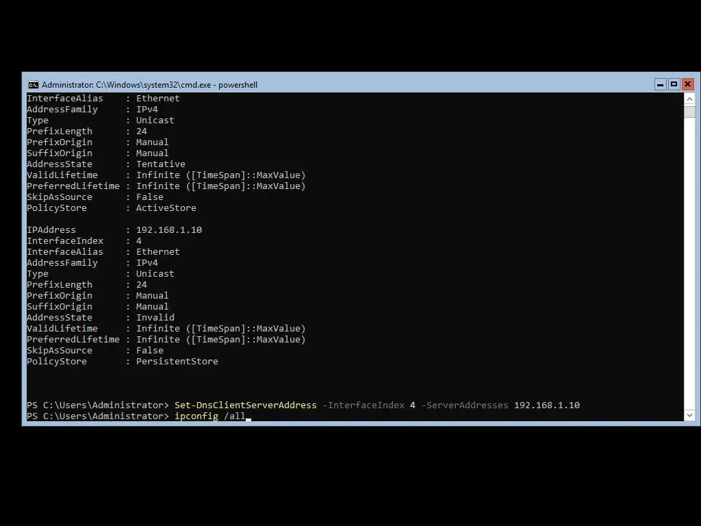 Install Active Directory Domain Services on Windows Server 2019 Server Core - Step 9