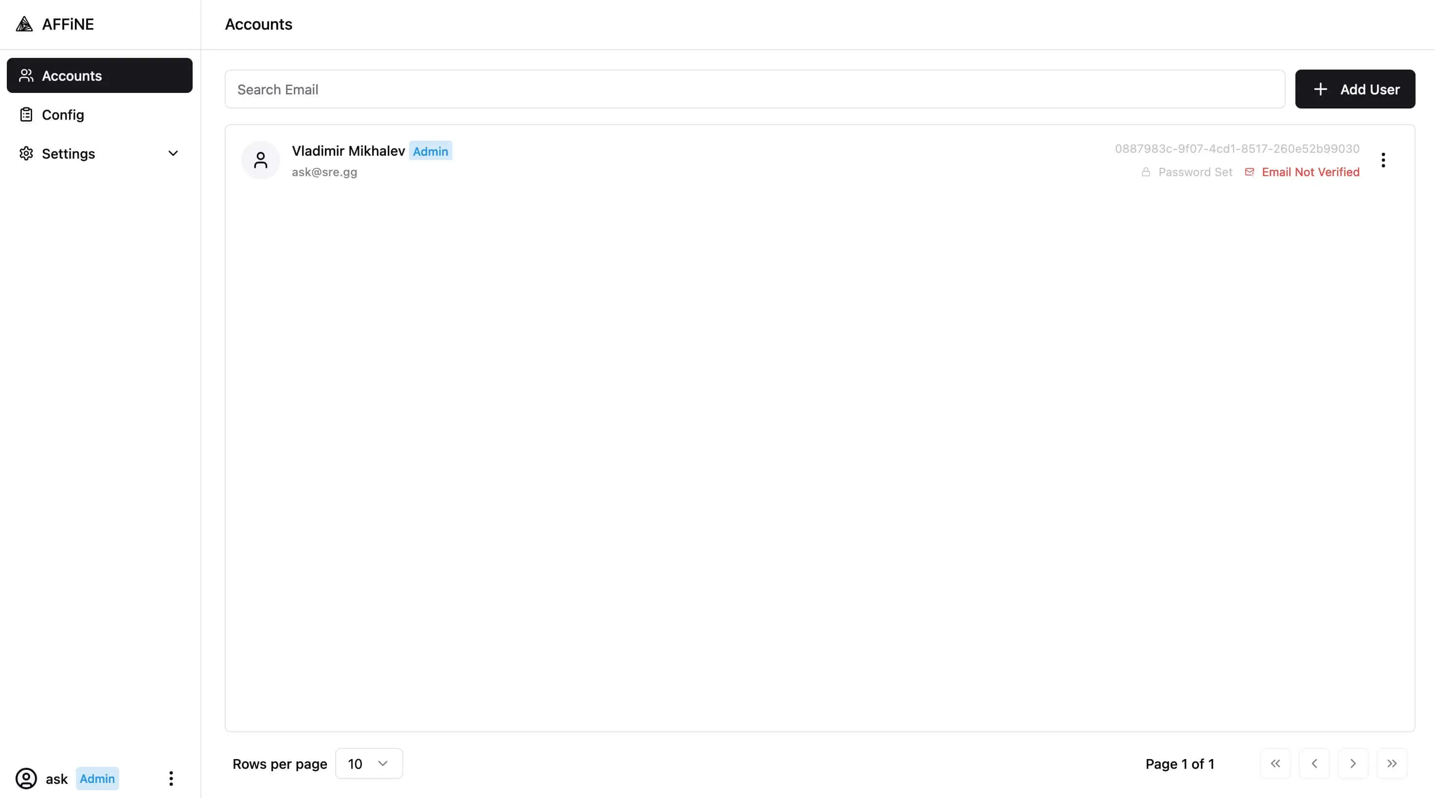 Install AFFiNE Using Docker Compose - Step 8